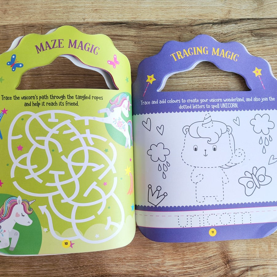 Unicorn - Let's Carry-Along Activity, Colouring Book for Kids Age 3 ...
