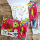 Cute Toddlers Colouring Fun Book 4 with 6 Colour Pencils