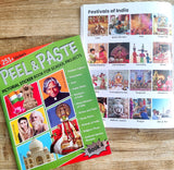 Peel and Paste Pictorial Sticker Book For School Projects (Book 4)
