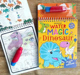 Water Magic Dinosaur- With Water Pen - Use over and over again Spiral-bound – Coloring Book