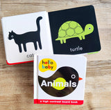 Hello Baby: Animals: A High-Contrast Board Book (priddy books)