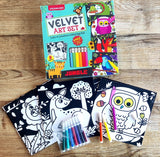 Velvet Art Set (Jungle) With 10 Free Sketch Pens