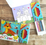 Cute Toddlers Colouring Fun Book 1 with 6 Colour Pencils