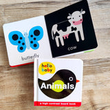 Hello Baby: Animals: A High-Contrast Board Book (priddy books)