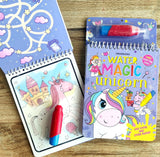 Water Magic Unicorn- With Water Pen - Use over and over again Spiral-bound – Coloring Book