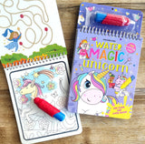 Water Magic Unicorn- With Water Pen - Use over and over again Spiral-bound – Coloring Book