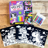 Velvet Art Set (Unicorn) With 10 Free Sketch Pens