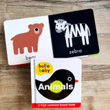 Hello Baby: Animals: A High-Contrast Board Book (priddy books)