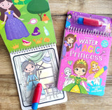 Water Magic Books (All 4) - With Water Pen - Use over and over again Spiral-bound – Coloring Book