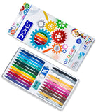 DOMS Optigrip Plastic Crayons - 24 Shades