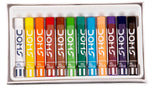 DOMS Oil Pastels 12 SHADES with Scrapper Inside | Superior Intermixing Quality | 12 Brilliant colours