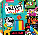Velvet Art Set (Jungle) With 10 Free Sketch Pens