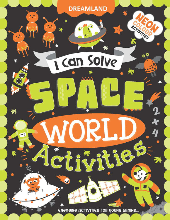 Space World Activities - I Can Solve Activity Book for Kids Age 4- 8 Years