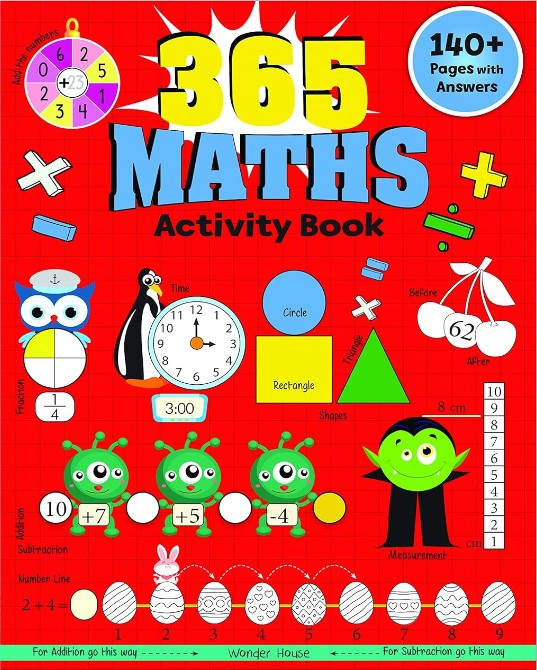365 Maths Activity Book For Kids: Age 5+