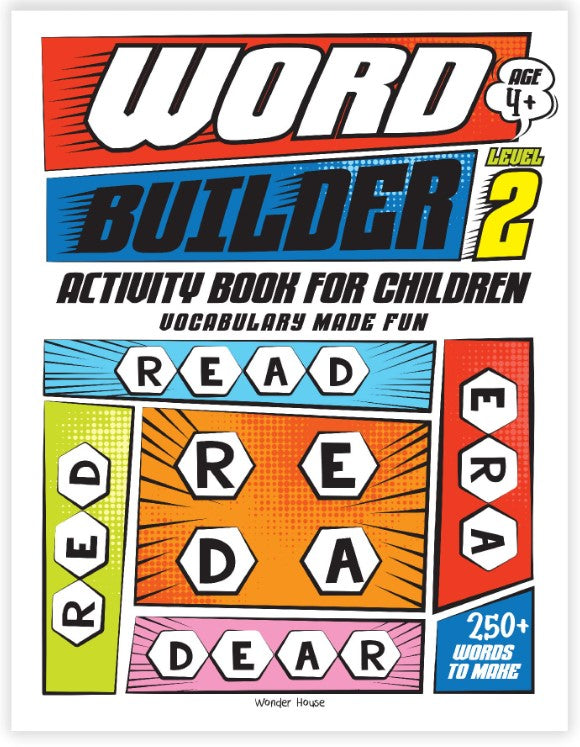 Word Builder Activity Book For Children - Make Meaningful Words With The Given Letters - Level 2