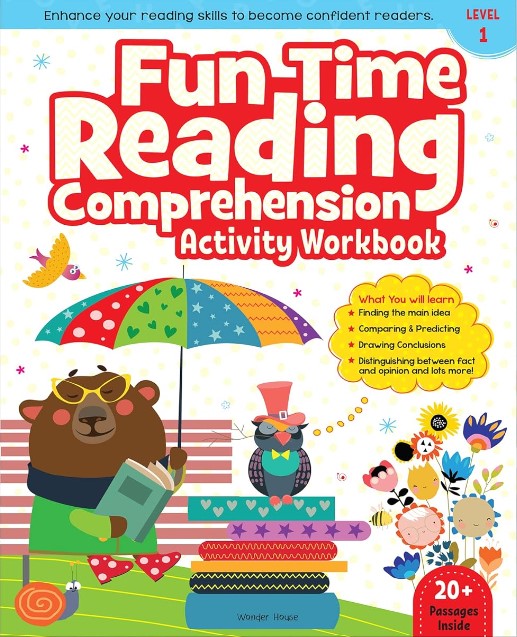 Fun Time Reading Comprehension - Activity Workbook For Children - Level 1