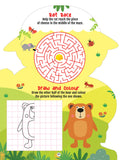 Step into the Animal Kingdom - Activity and Colouring Fun Book for Age 4+