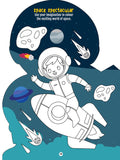 Step into the Space World - Activity and Colouring Fun Book for Age 4+