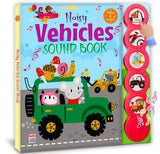 Noisy Vehicles Sound Book for Kids - 5 Click Buttons, Sound & Picture Book for Toddlers | Interactive Music Book for Kids - Ages 1+