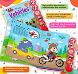 Noisy Vehicles Sound Book for Kids - 5 Click Buttons, Sound & Picture Book for Toddlers | Interactive Music Book for Kids - Ages 1+