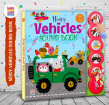 Noisy Vehicles Sound Book for Kids - 5 Click Buttons, Sound & Picture Book for Toddlers | Interactive Music Book for Kids - Ages 1+