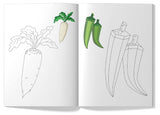 Little Artist Series Vegetables: Copy Colour Books