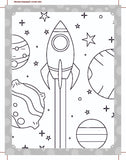My Ultimate Space Colouring Fun Book (With Free Crayons)