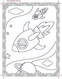 My Ultimate Space Colouring Fun Book (With Free Crayons)