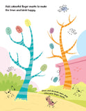 Fingerprint Art Activity Book for Children - Garden with Thumbprint Gadget