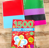1500 Mosaic Stickers Book 2 with Colouring Fun - Sticker Book for Kids Age 4 - 8 years