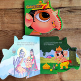My First Shaped Board Book: Illustrated Lord Ganesha Hindu Mythology Picture Book for Kids Age 2+