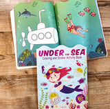 Under The Sea - Coloring and Sticker Activity Book (With 150+ Stickers)