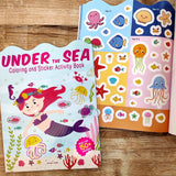 Under The Sea - Coloring and Sticker Activity Book (With 150+ Stickers)