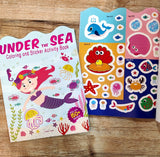Under The Sea - Coloring and Sticker Activity Book (With 150+ Stickers)