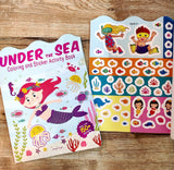 Under The Sea - Coloring and Sticker Activity Book (With 150+ Stickers)