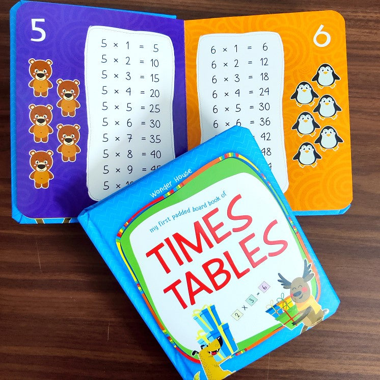 Multiplication Table Copy Book My First Padded Board Book of Times Table : Multiplication Tables From ...
