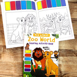 Pick and Paint Coloring Activity Book For Kids: Zoo World