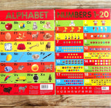Early Learning Educational Charts For Kids - Pack of Ten Charts