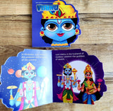 My First Shaped Board Book: Illustrated Vishnu Hindu Mythology Picture Book for Kids Age 2+