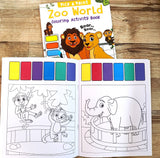 Pick and Paint Coloring Activity Book For Kids: Zoo World