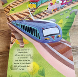 Pop-up Transport - Train - Gorgeously Illustrated Pop-up Book For Children