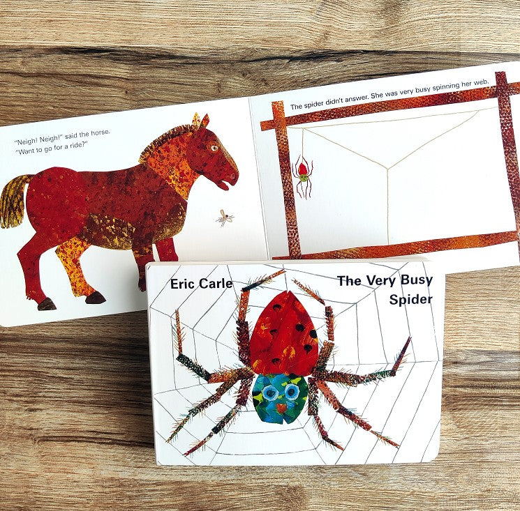 The Very Busy Spider (Board Book) by Eric Carle : Booksetgo