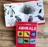 Early Learning Padded Book of Animals : Padded Board Books For Children
