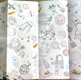 Pop-Out in the Space- With 3D Models Colouring and Stickers