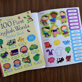 100 First English Words Sticker Book