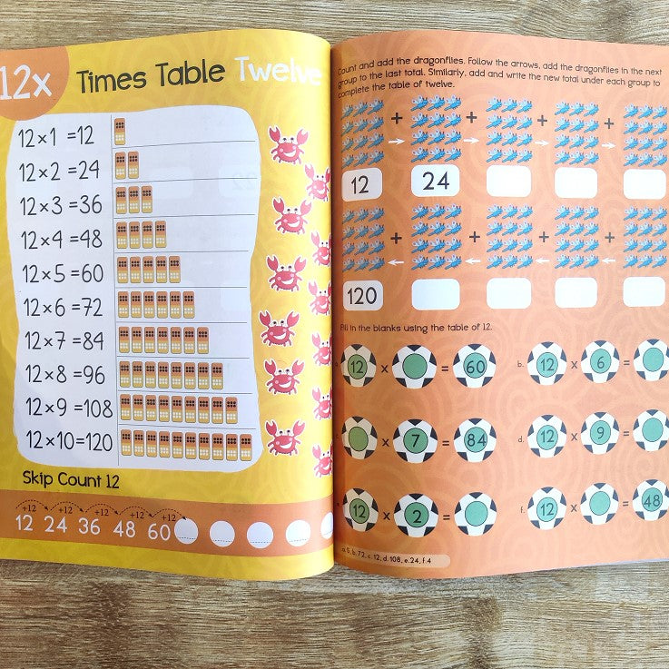My First Times Tables Activity Book : Multiplication Tables From 1 - 20 ...