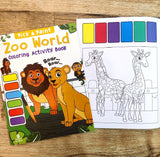 Pick and Paint Coloring Activity Book For Kids: Zoo World