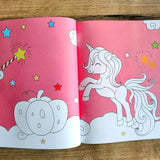Ride A Unicorn and Chase The Rainbow - Sticker Coloring Book With 100+ Stickers