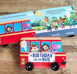 A Birthday on the Bus - A Shaped Board book with Wheels Board book