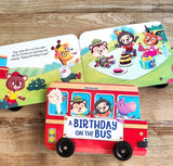 A Birthday on the Bus - A Shaped Board book with Wheels Board book